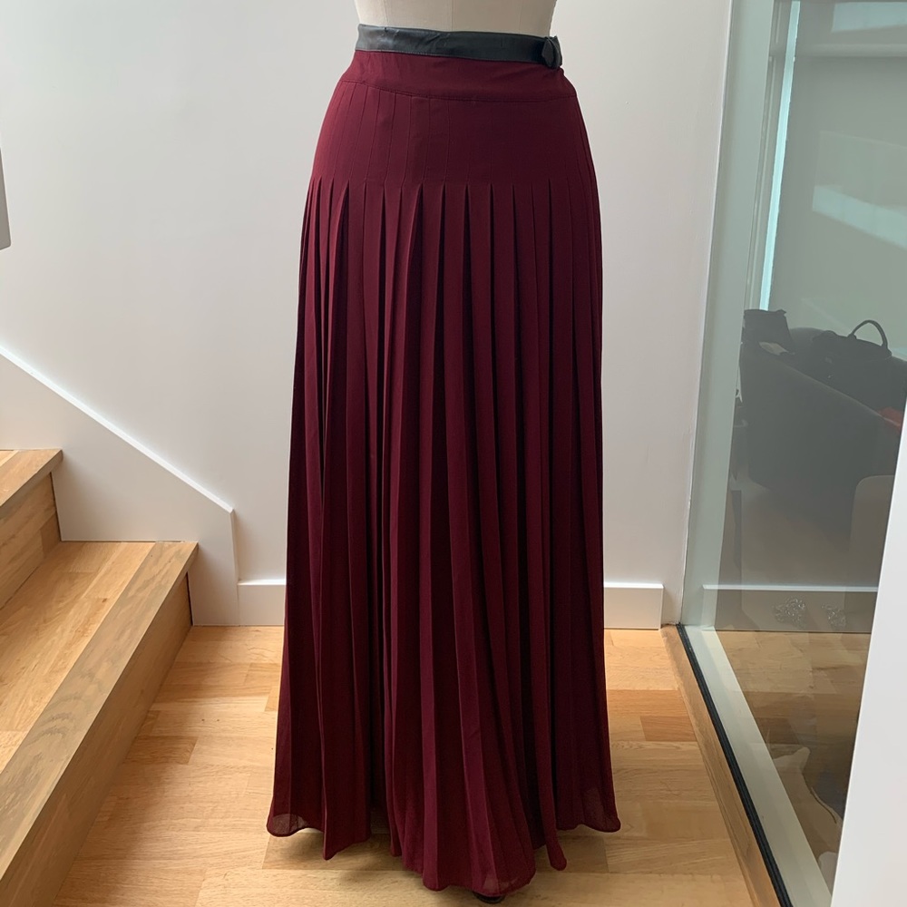 Ted Baker Burgundy Maxi Skirt